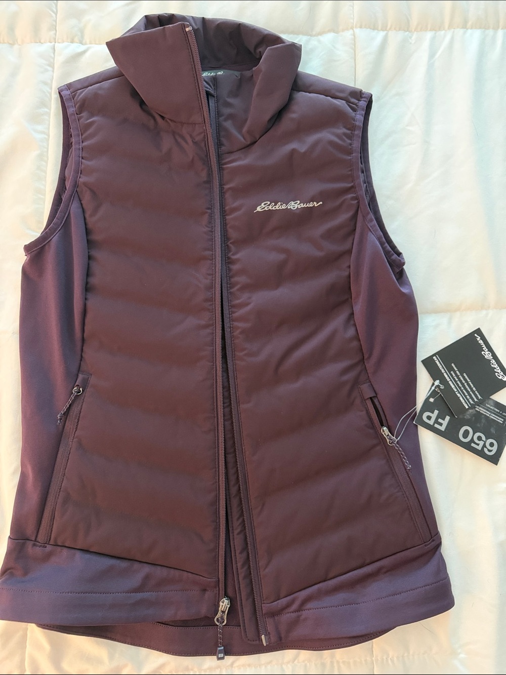 Eddie Bauer Women's Plum Quilted Insulated Vest
